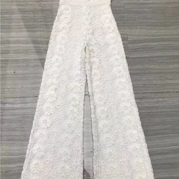 Alexis Cream Lace Jumpsuit - Picture 7 of 10